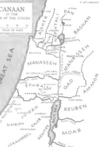 Monochrome flat Bible atlas map using dark gray linework and lettering over white land, with light gray water areas and dashed or solid territorial boundaries.