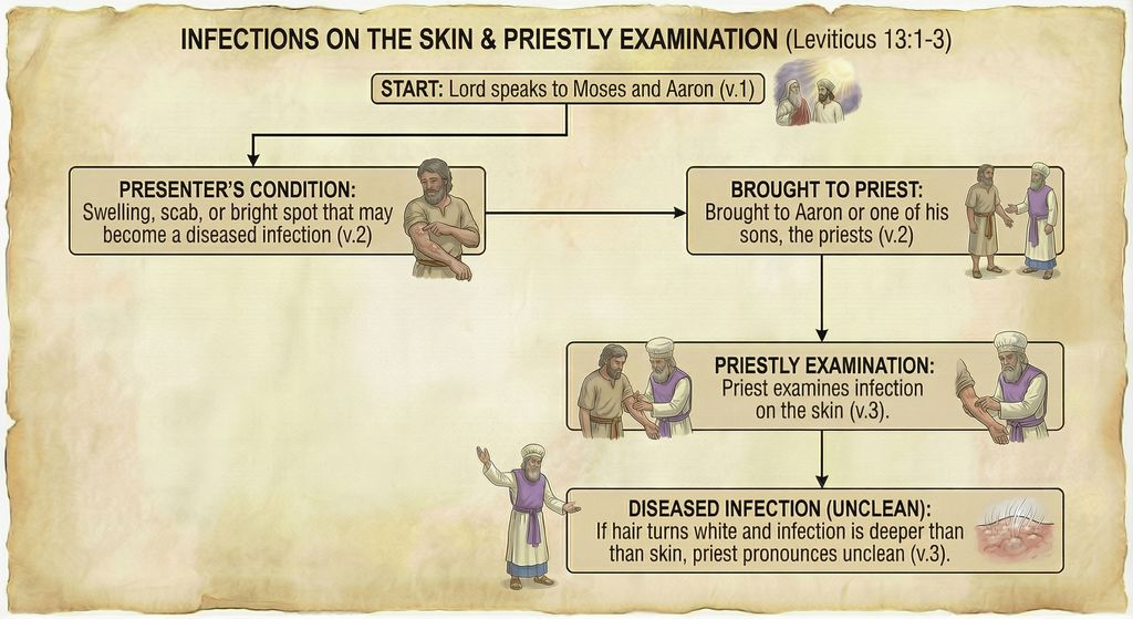 Infections on the Skin and Priestly Examination