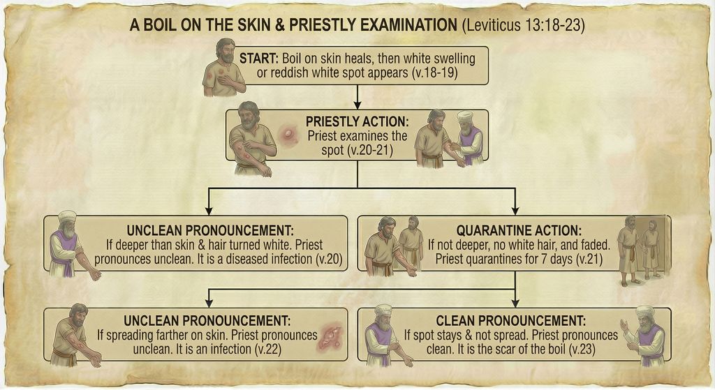 A Boil on the Skin and Priestly Examination